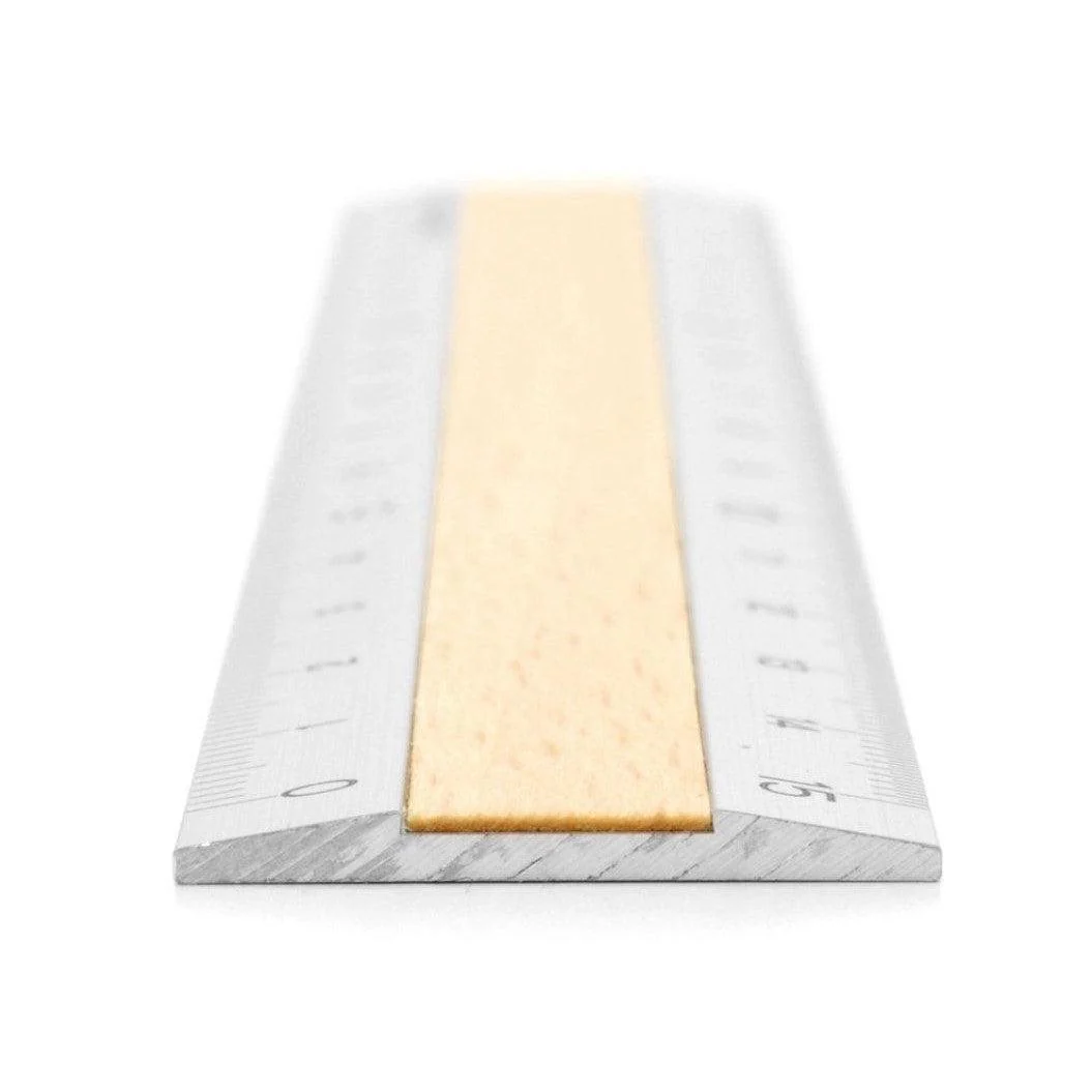 Midori Metal and Wood Metric Ruler 15cm 42257006 - Image 2