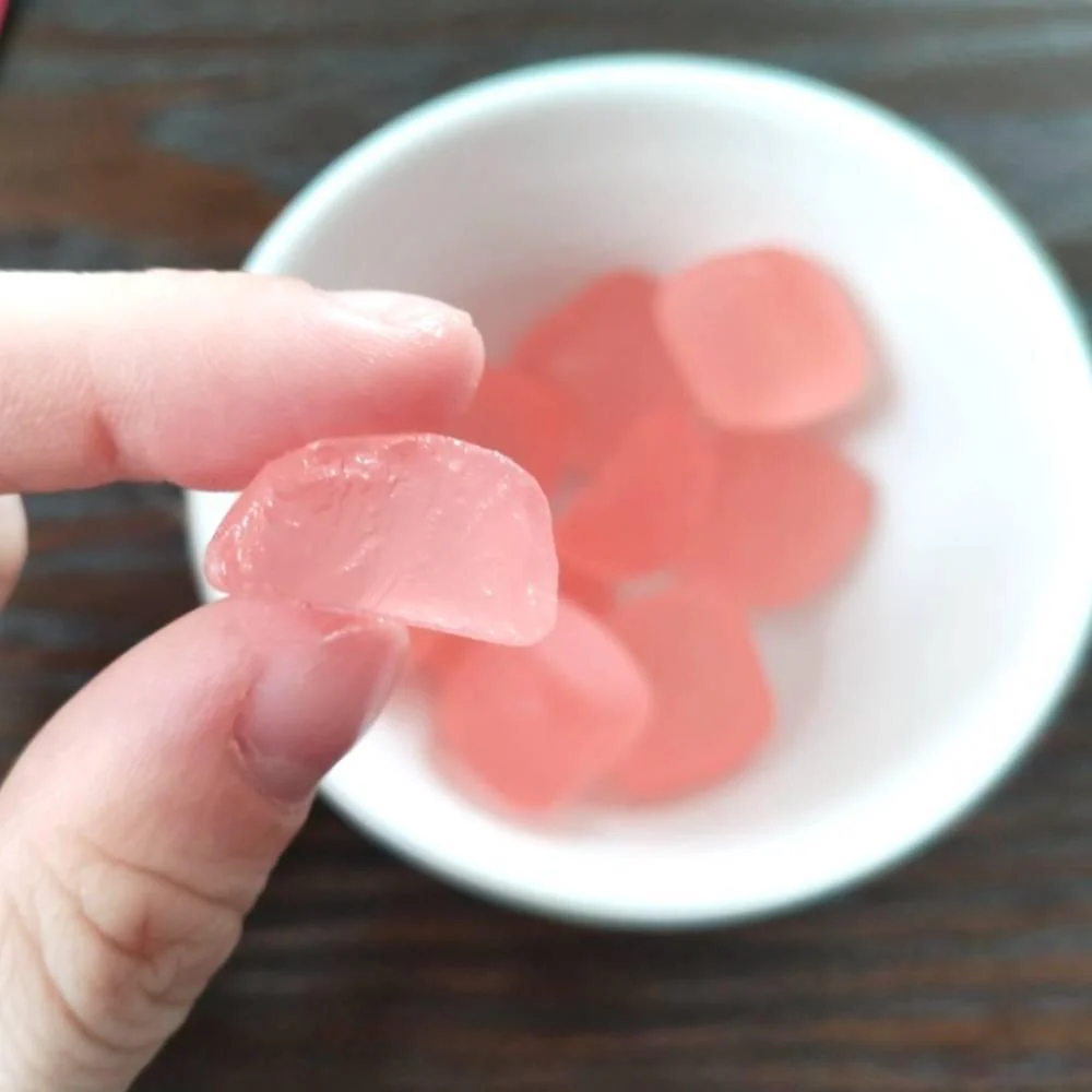 Mikakuto Mochu White Peach Flavor Chewy Gummy Candy 45g (Pack of 5) - Image 4