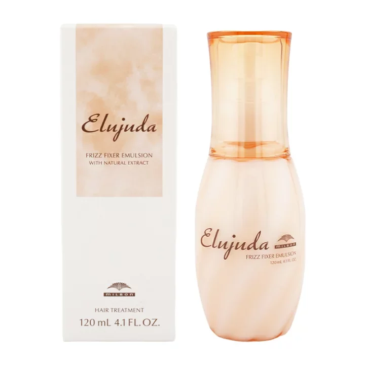 Milbon Elujuda Frizz Fixer Emulsion for Wavy Curly Hair 120ml - Image 2