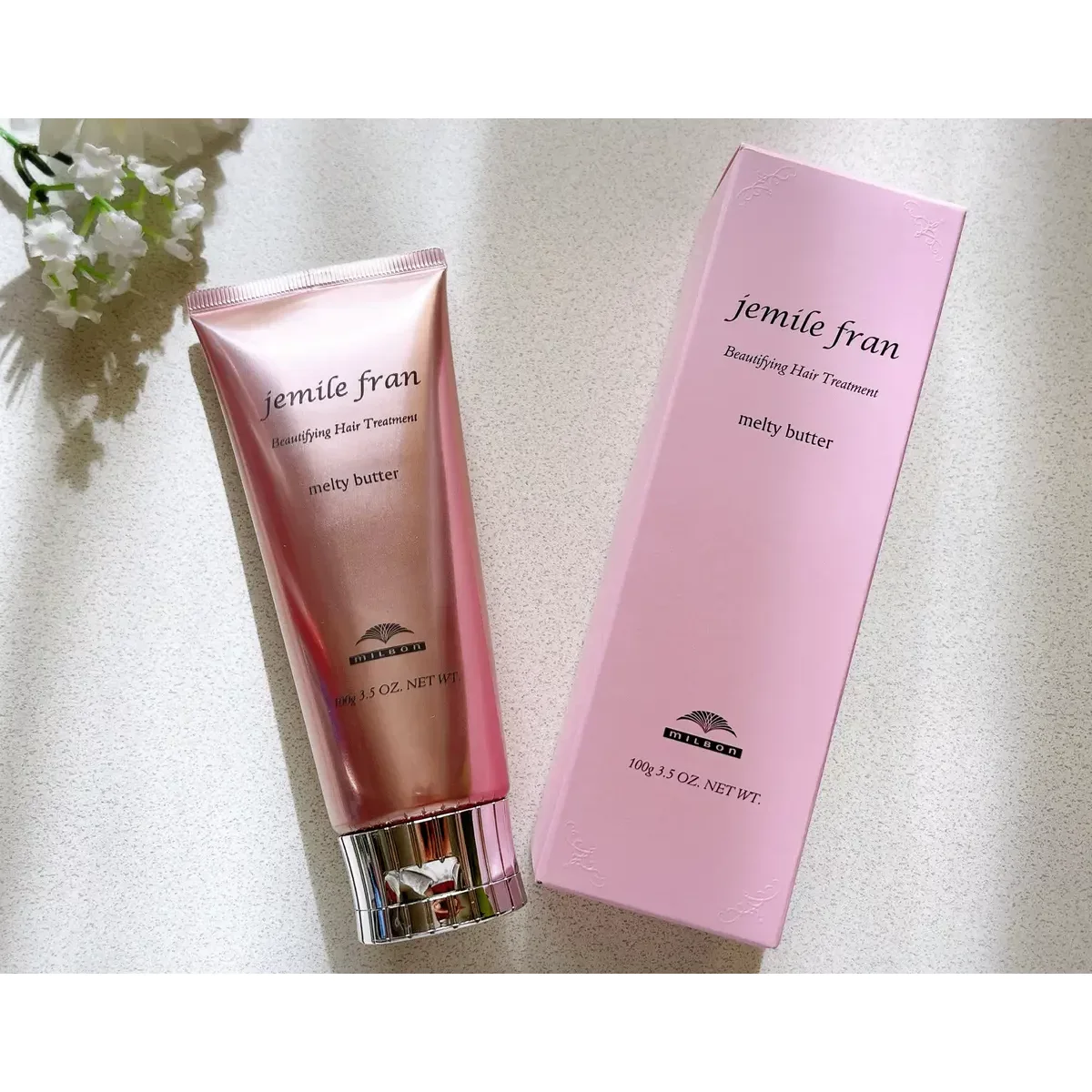 Milbon Jemile Fran Melty Butter No Rinse Hair Treatment 100g - Image 2