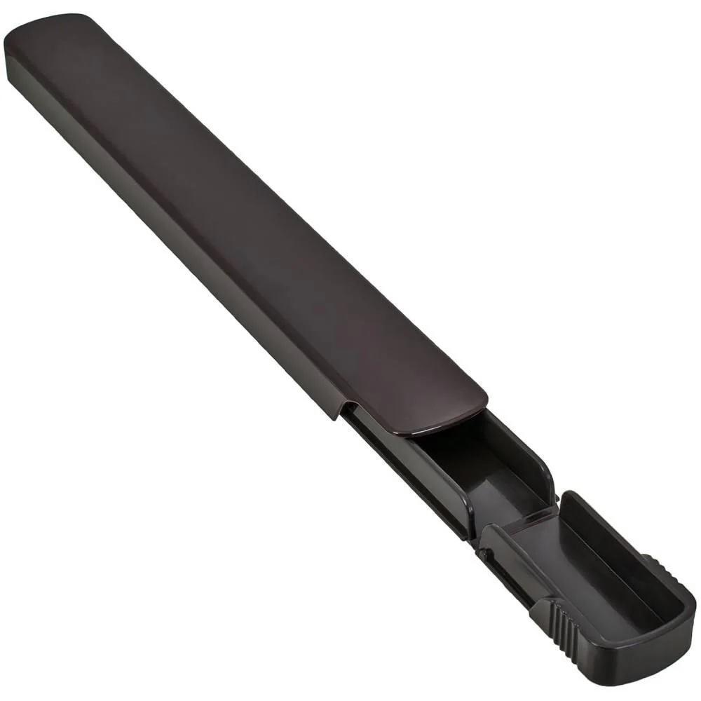 Minimalist Sliding Plastic Chopsticks Case Heat-Resistant Black 25.8cm - Image 4