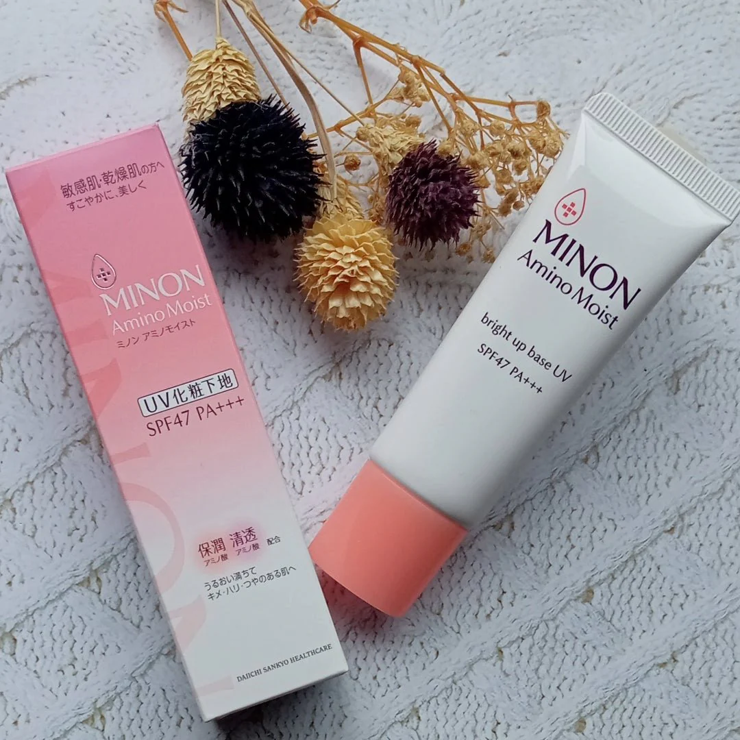 Minon Amino Moist Bright Up Base UV Sensitive Skin Makeup Base 25g - Image 5