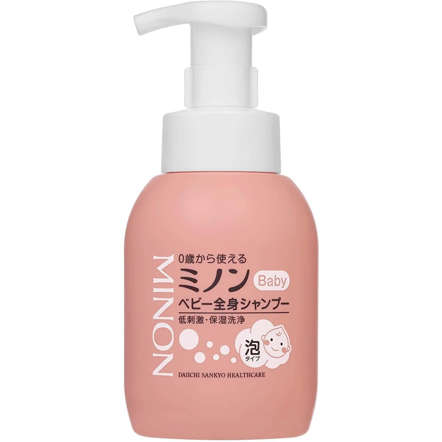 Minon Baby Shampoo Foaming Body Soap for Sensitive Skin 350ml