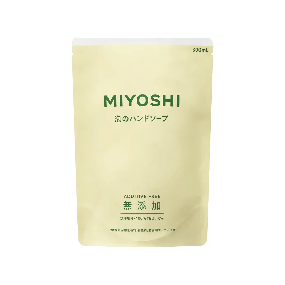 Miyoshi Additive-Free Gentle Foam Hand Soap Refill 300ml
