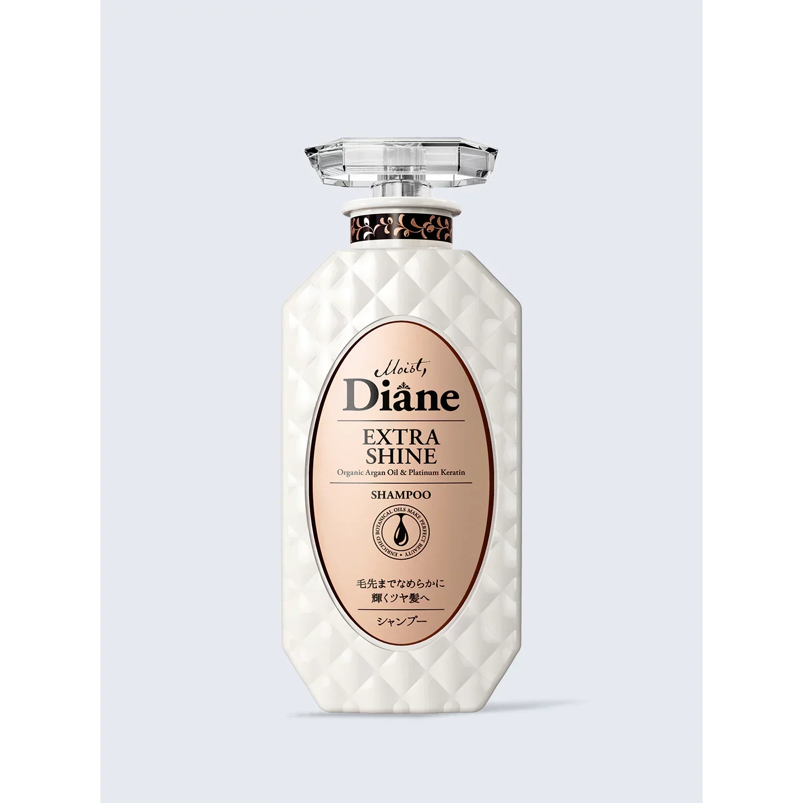 Moist Diane Shampoo Extra Shine Glossy Hair Organic Argan Oil & Keratin 450ml - Image 3