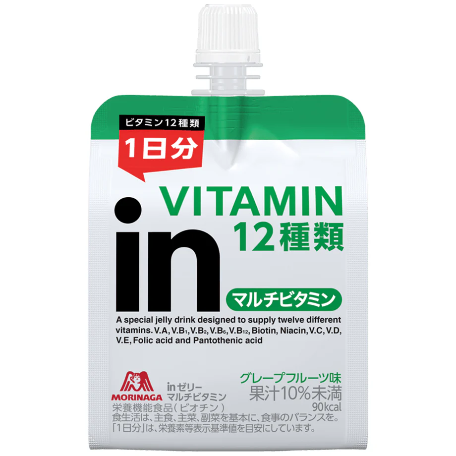 Morinaga In Jelly Multivitamin Drink Grapefruit 180g × 6 Pieces - Image 4
