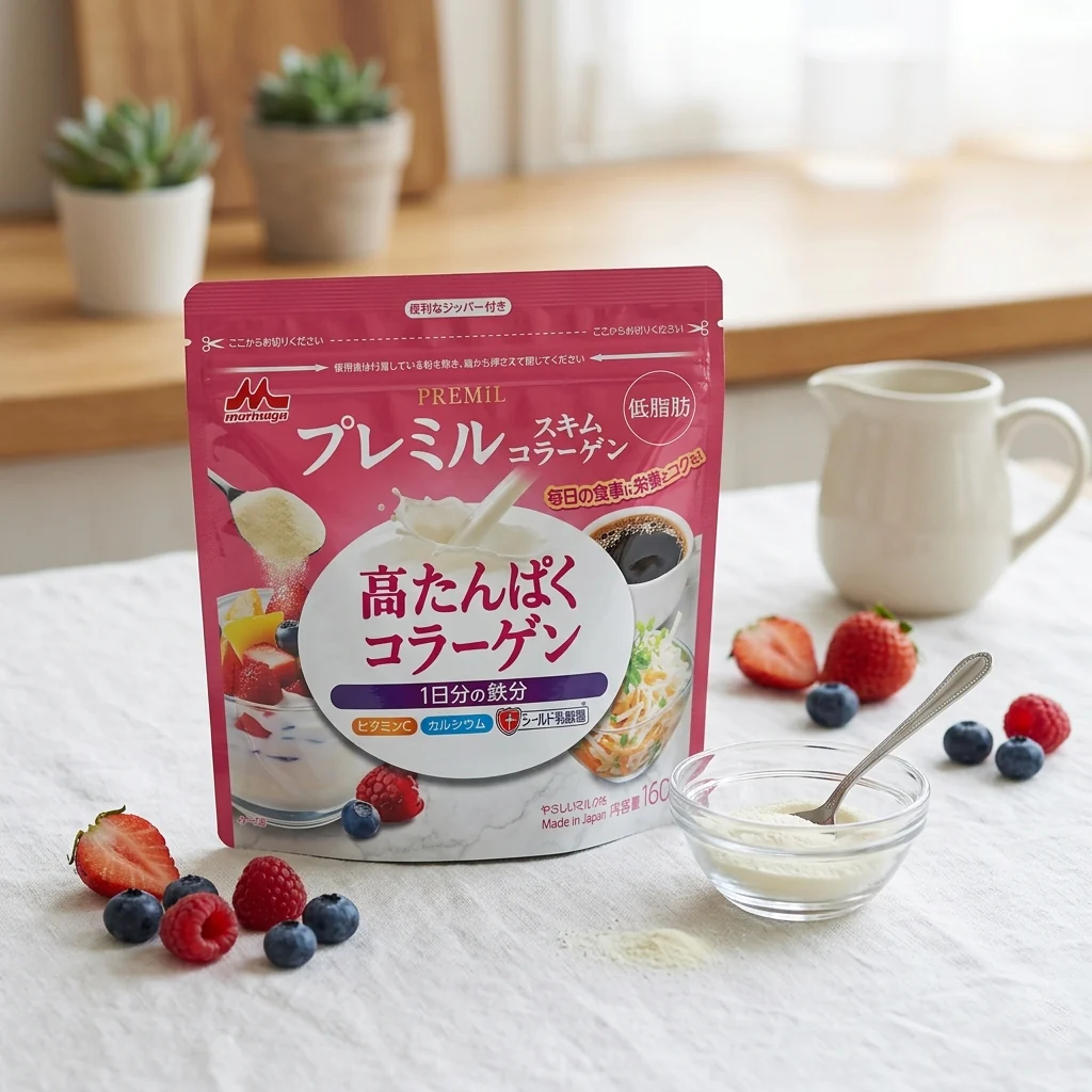 Morinaga Low Fat High Protein Skim Milk Collagen Powder Mix 160g - Image 3