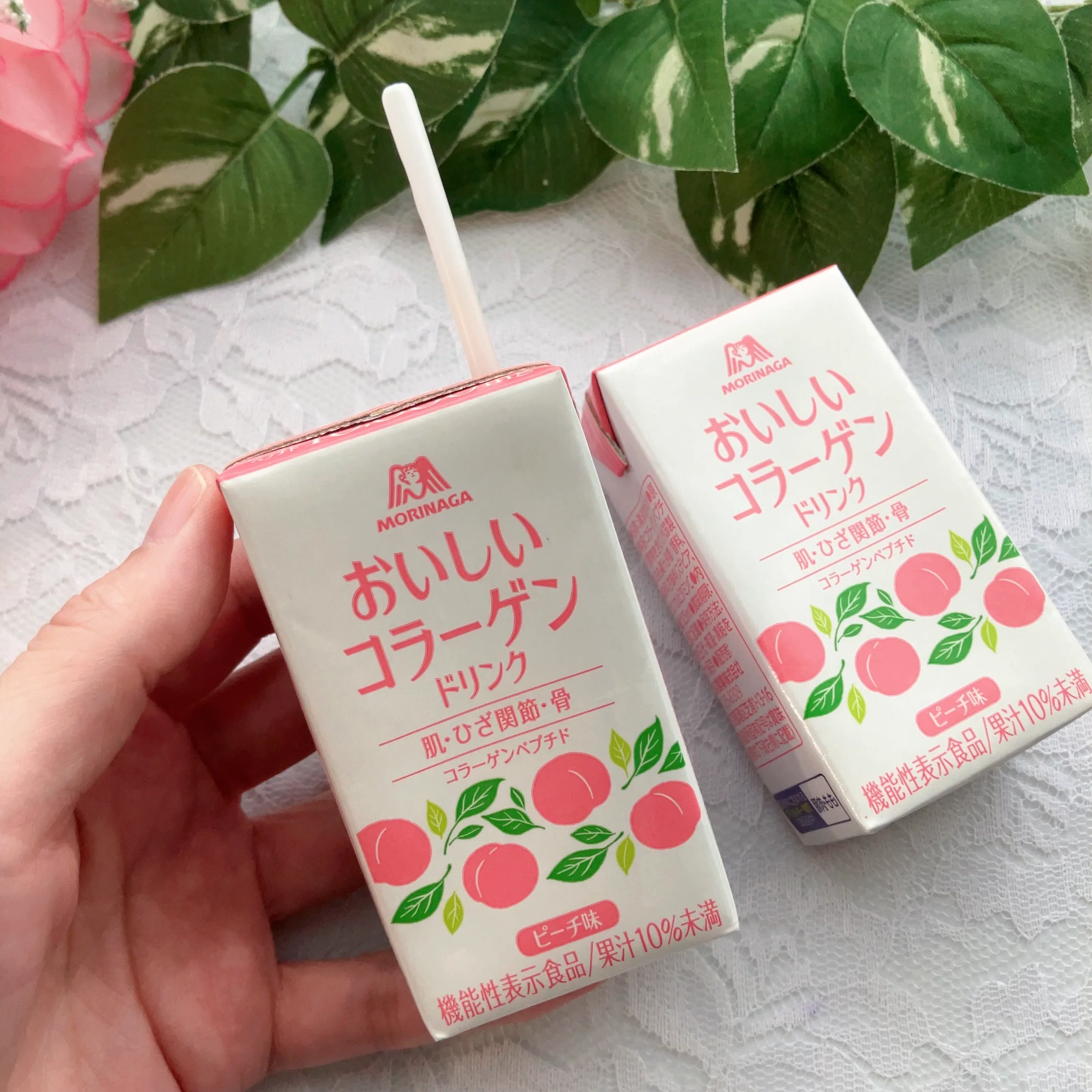 Morinaga Oishi Collagen Drink Peach Flavor (Pack of 12) - Image 4
