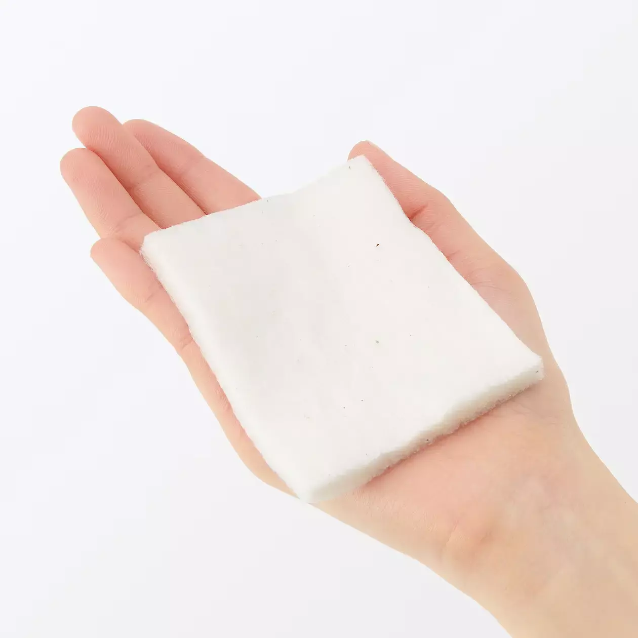 Muji Cut Cotton Ecru Unbleached Facial Cotton Pads Large 90x70mm 88 pcs. - Image 4