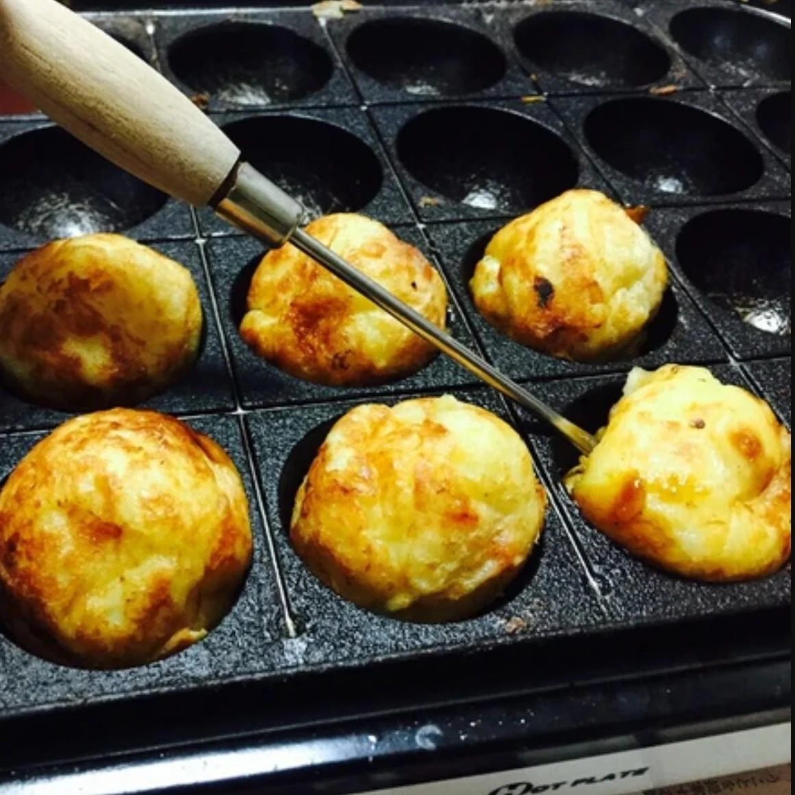 Multipurpose Pick Wood Handle Scratch Awl Japanese Takoyaki Pick 18cm - Image 2