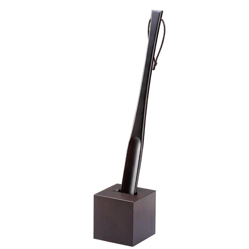 Nakata Hanger Japanese Brown Wooden Shoe Horn Box 100mm - Image 2