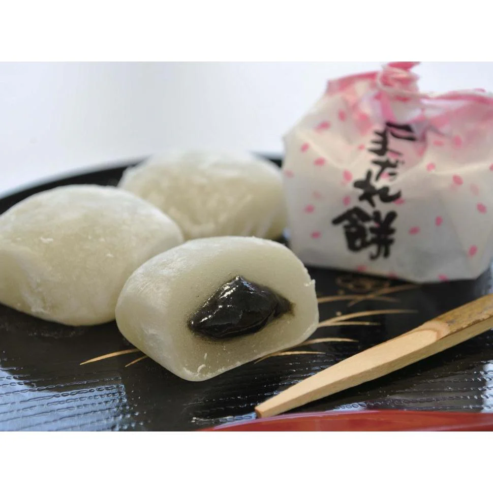 Naniwaya Black Sesame Paste And Kinako Mochi 8 Pieces - Image 3