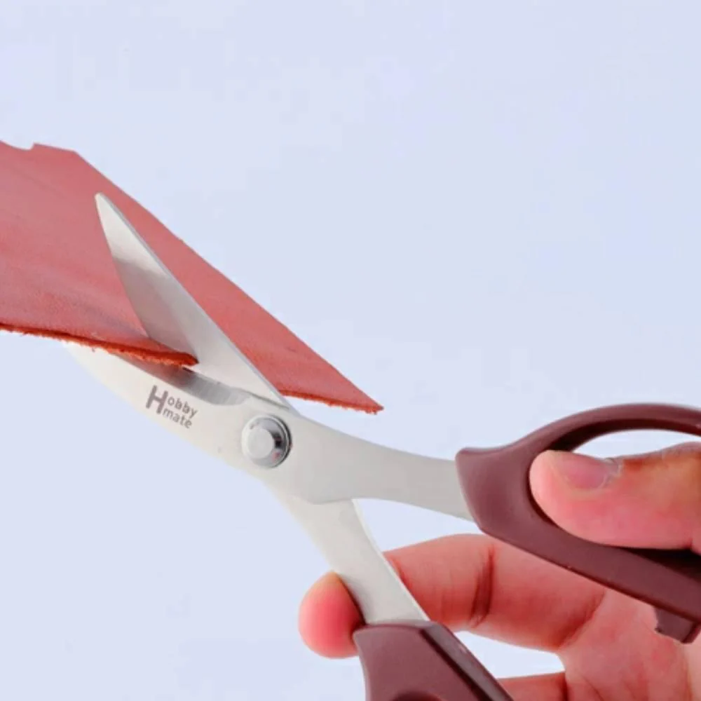 Nikken Leather Scissors Heavy Duty Cloth & Leather Cutting Shears 180mm - Image 3