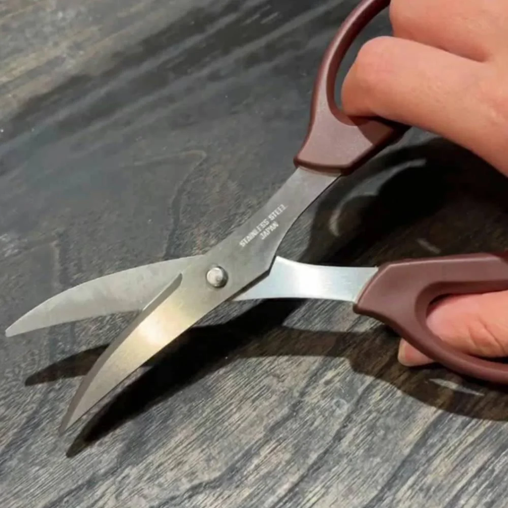 Nikken Leather Scissors Heavy Duty Cloth & Leather Cutting Shears 180mm - Image 4