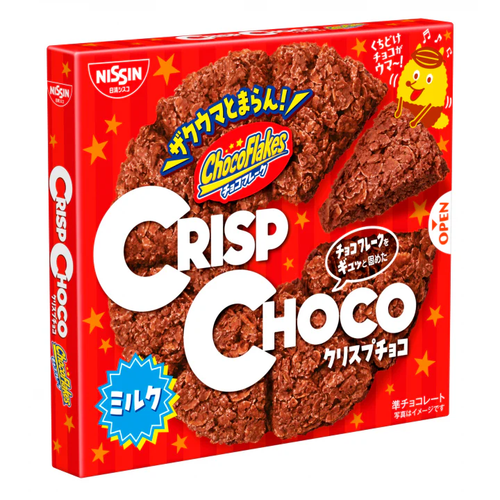 Nissin Crisp Choco Chocolate Cornflakes Snack (Pack of 3)
