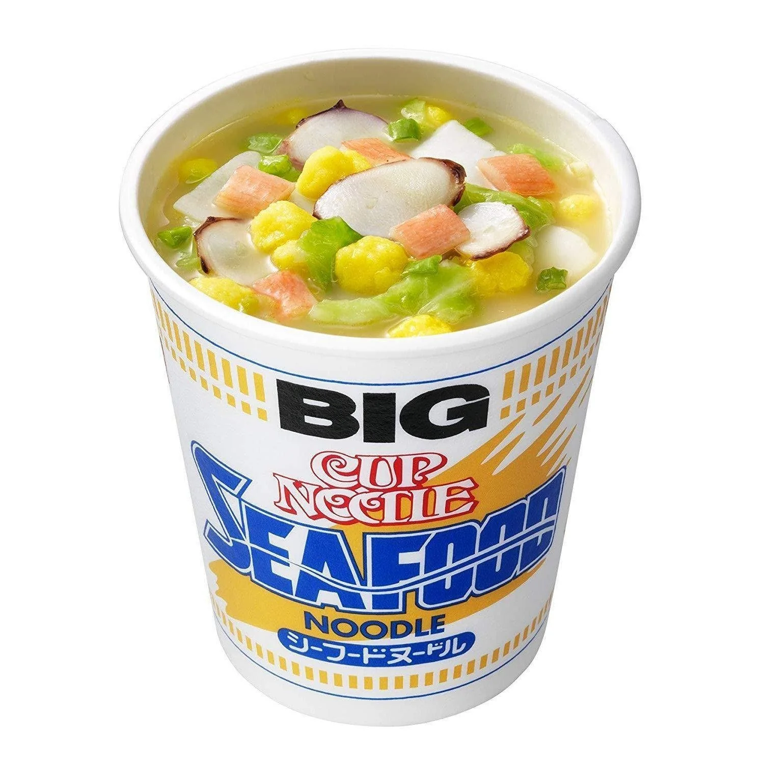 Nissin Instant Cup Noodles Seafood Flavor BIG (Pack of 3) - Image 4