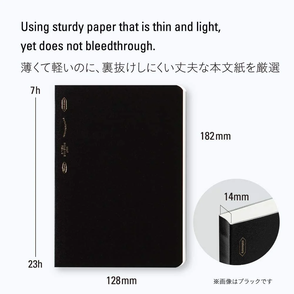 Nitto Stalogy B6 Editor's Series 365 Days Notebook (Grid Paper Notebook) Black - Image 2