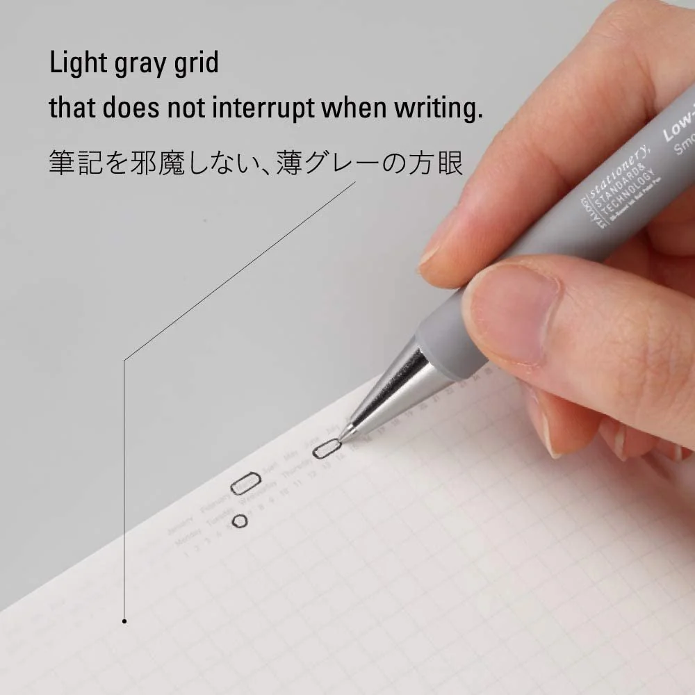 Nitto Stalogy B6 Editor's Series 365 Days Notebook (Grid Paper Notebook) Black - Image 3