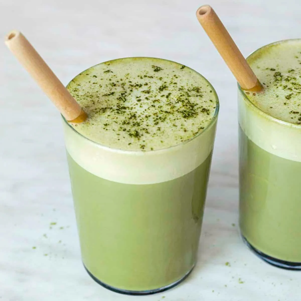 Nittoh Tea Matcha Green Tea Latte Powder (Matcha Au Lait) 8 Sticks - Image 4