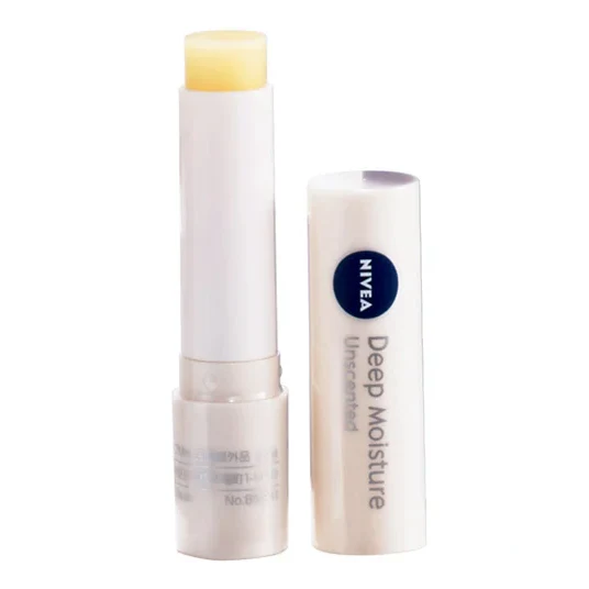 Nivea Deep Moisture Lip Unscented Lip Cream for Chapped Lips 2.2g - Image 3