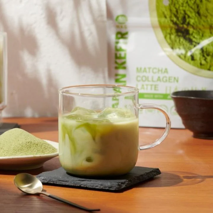 NKG Matcha Latte Marine Collagen Sugar Free Matcha Latte 60g - Image 2
