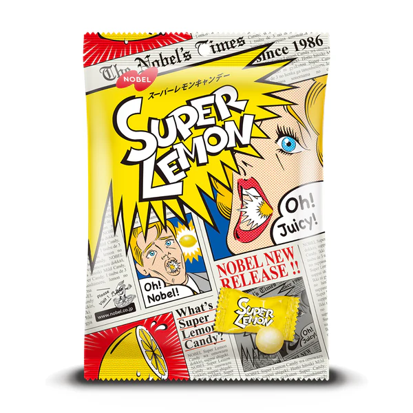 Nobel Super Lemon Sweet and Sour Hard Candy 88g