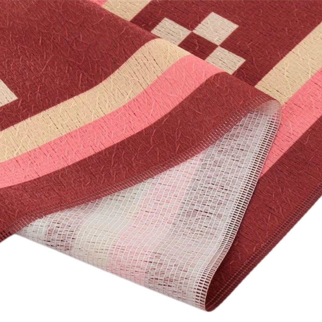 Noren Traditional Five & Four Square Red Kasuri Pattern Doorway Curtain - Image 6