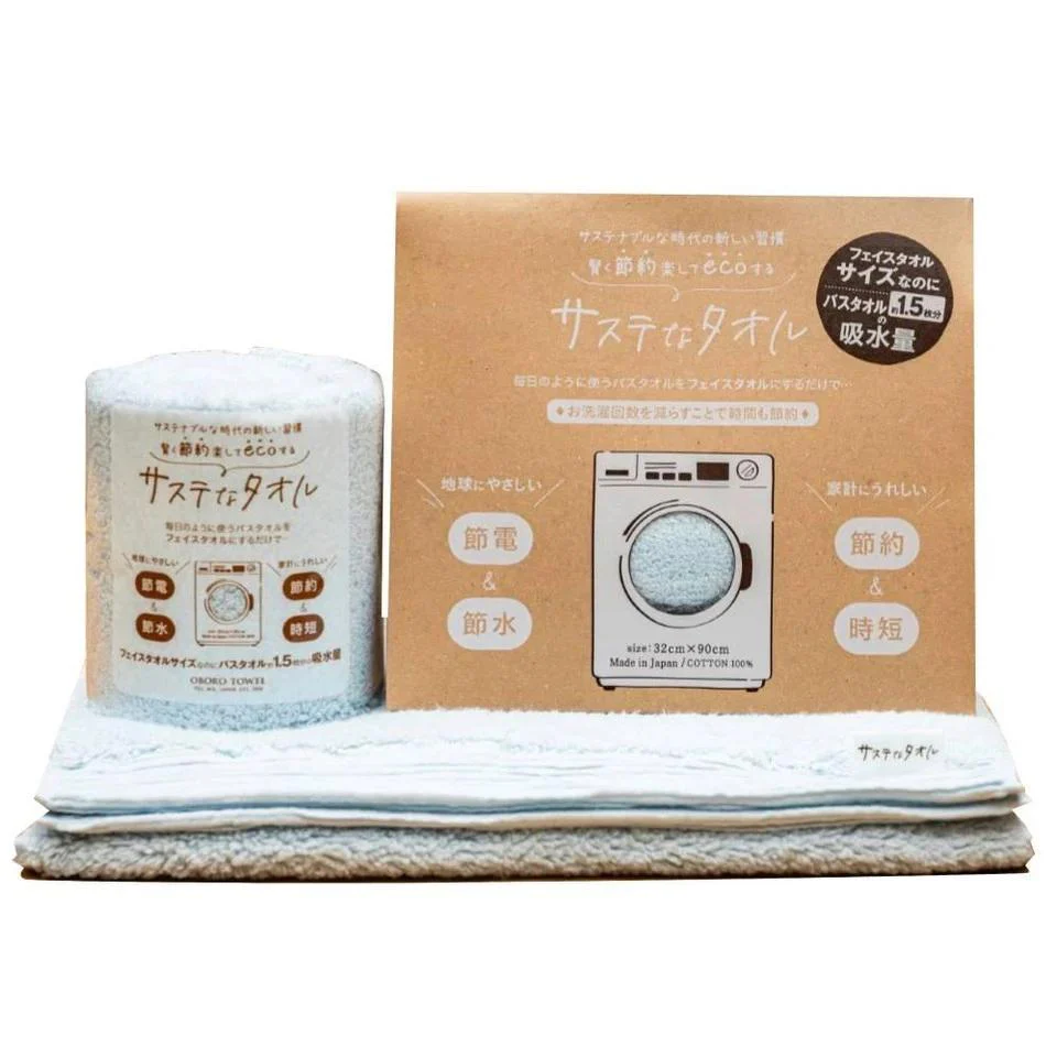 Eco Friendly Absorbent Face Towel For Sensitive Skin 32x90cm - Image 8