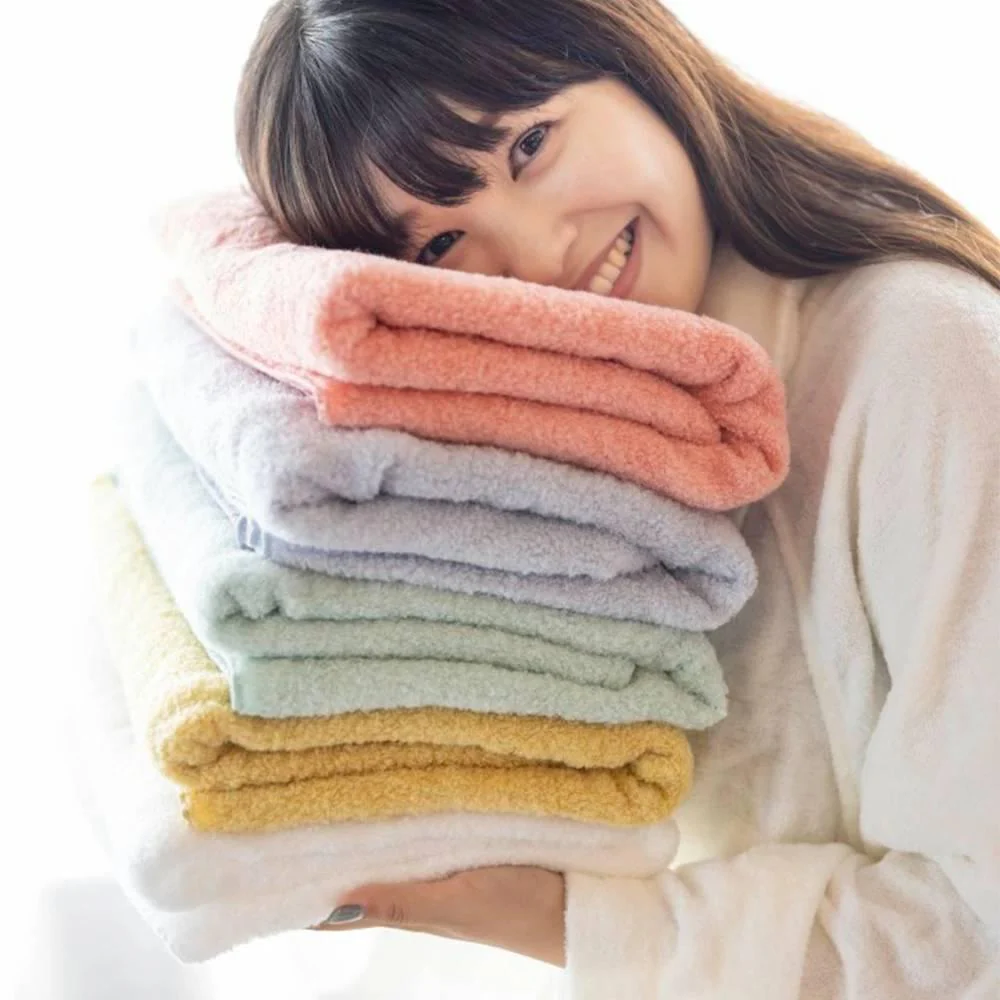 Large Fluffy Bath Towel Ultra Soft Quick Dry Towel 65x130cm - Image 3