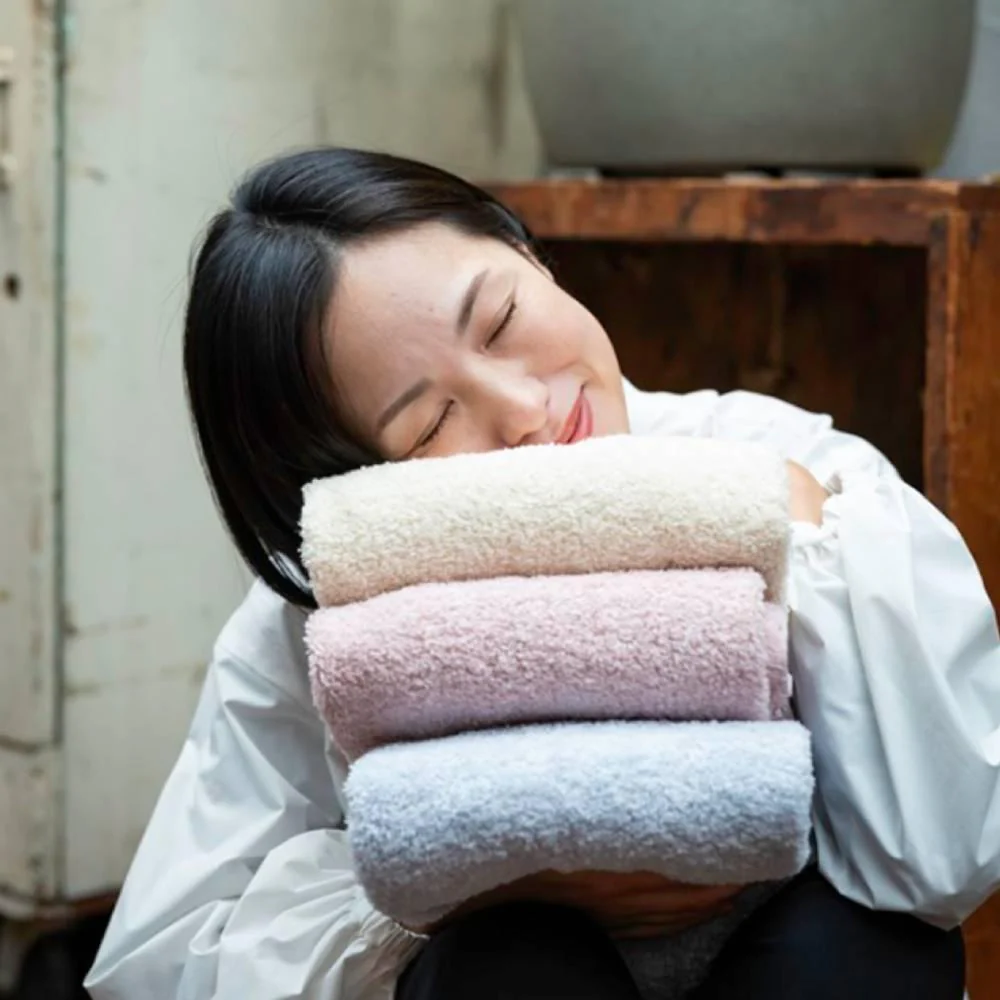 Organic Cotton Face Towel Soft Gentle Rapid Absorption 33x85cm - Image 3