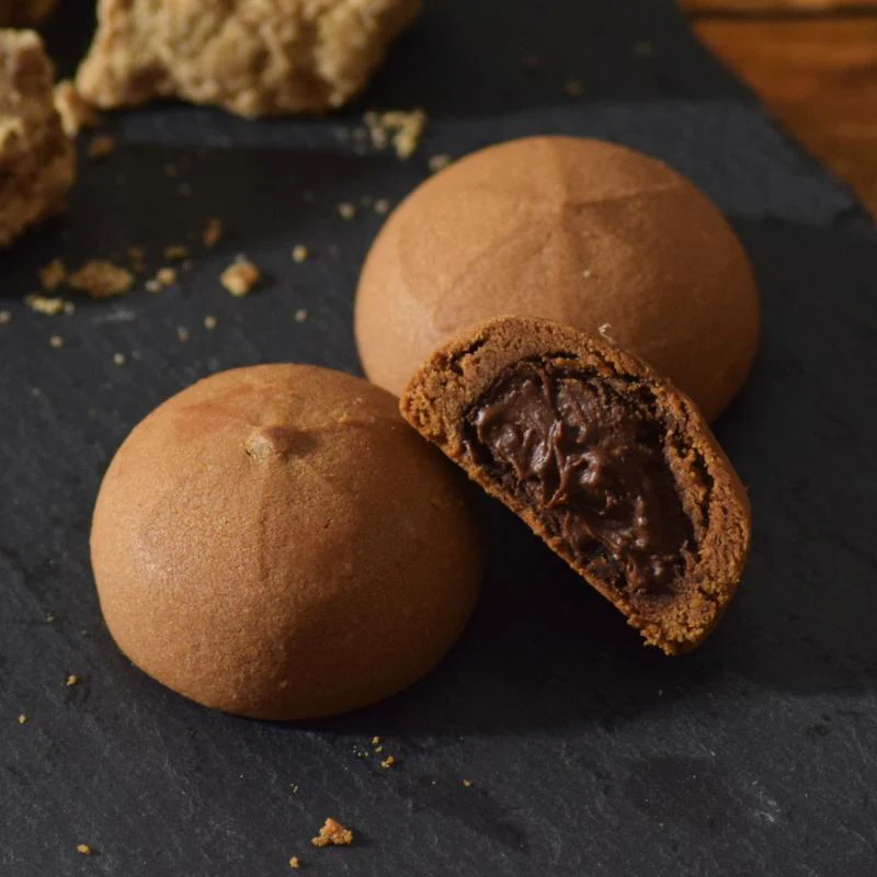 Okashi Goten Chocolate Filled Kokuto Brown Sugar Manju 8 Pieces - Image 4