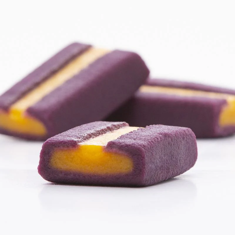 Okashi Goten Okinawan Gold & Purple Sweet Potato Bites 6 Pieces - Image 5