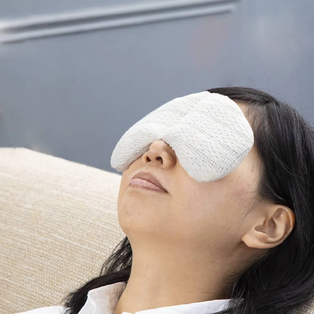 Organic Cotton Eye Pillow Azuki Beans Warm Steam Eye Compress 19x9cm - Image 2