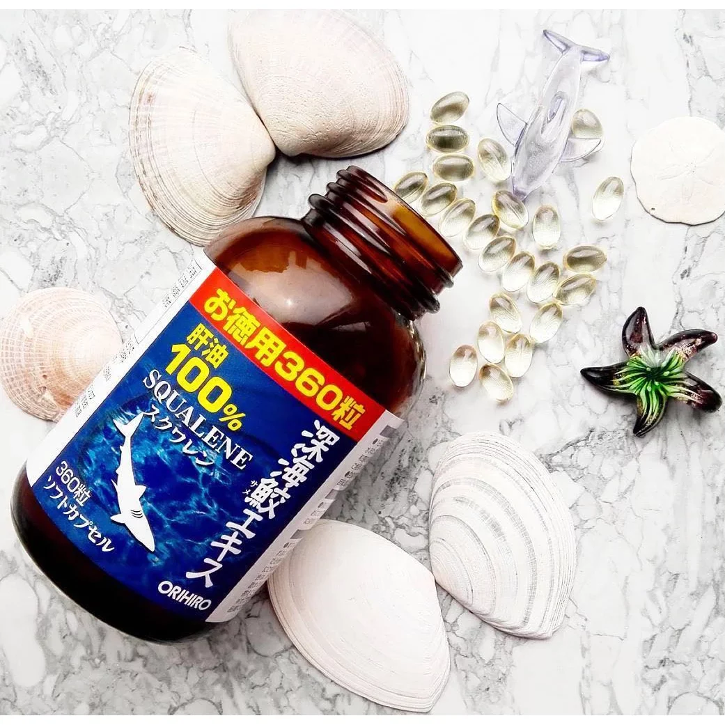 Orihiro Deep Sea Shark Extract Squalene Supplement 360 Capsules - Image 2