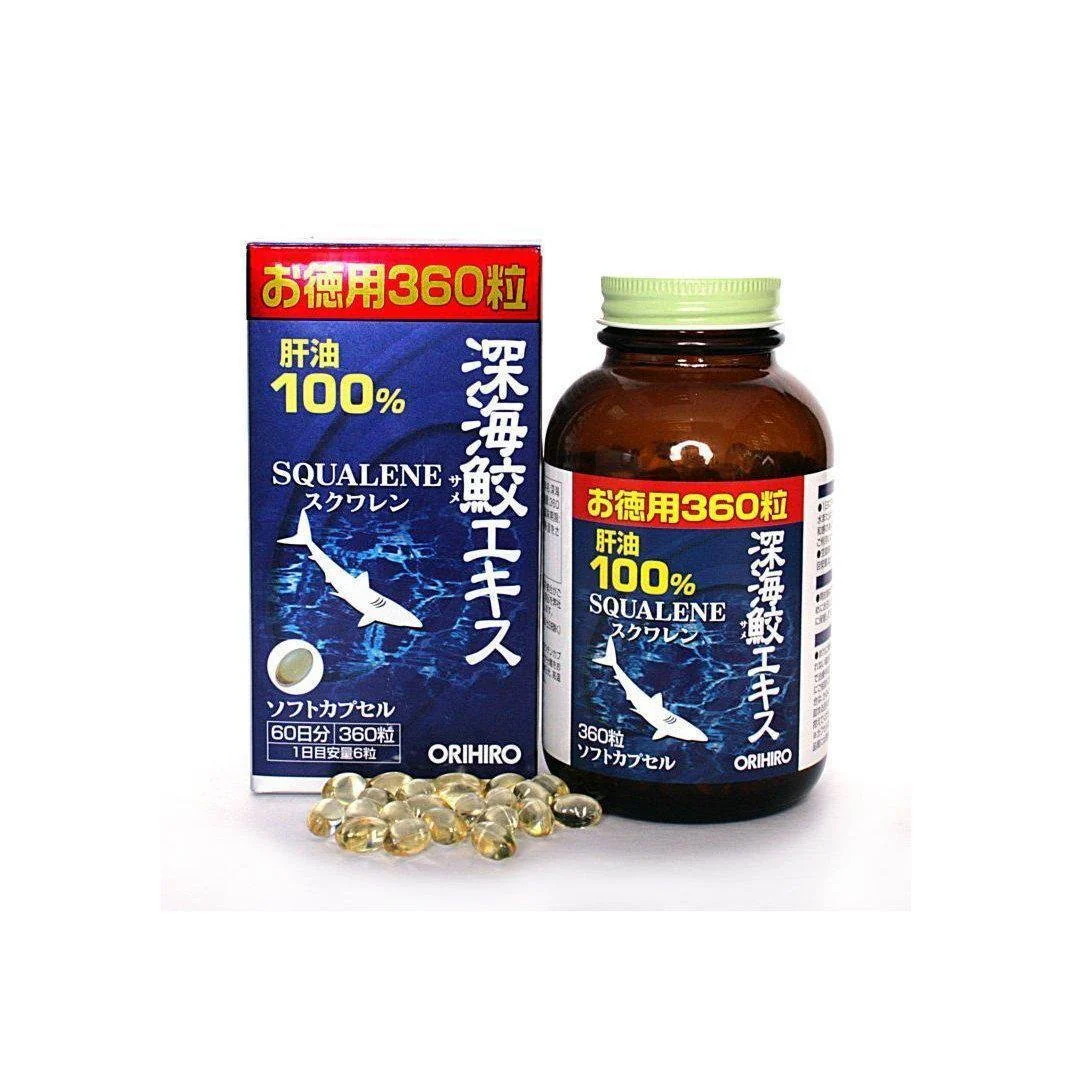 Orihiro Deep Sea Shark Extract Squalene Supplement 360 Capsules - Image 4
