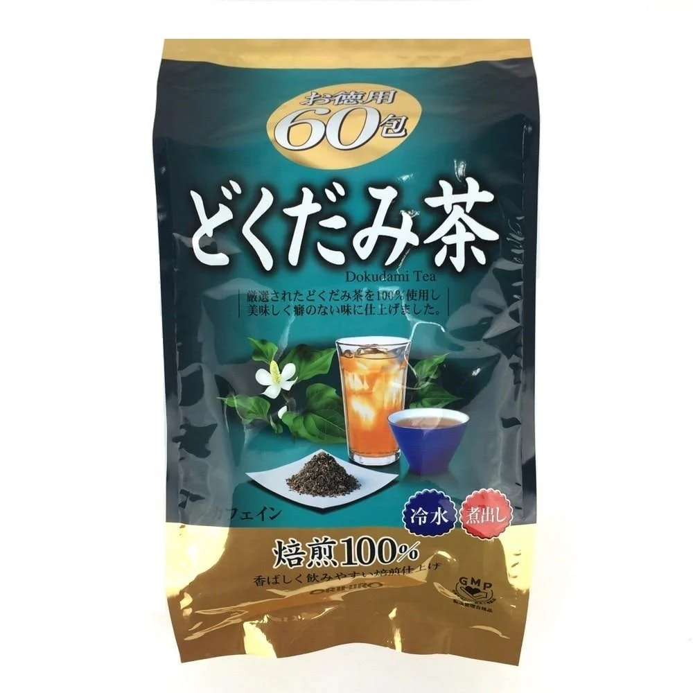 Orihiro Dokudami Tea Houttuynia Cordata Tea Bags 60 ct. - Image 3
