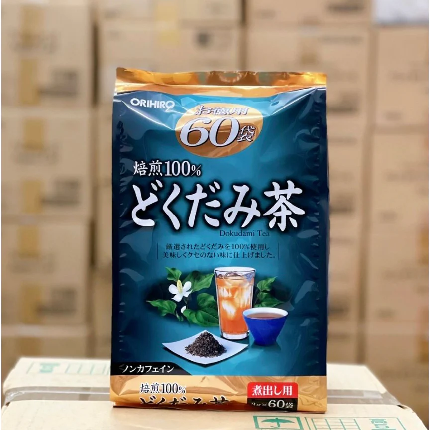 Orihiro Dokudami Tea Houttuynia Cordata Tea Bags 60 ct. - Image 4