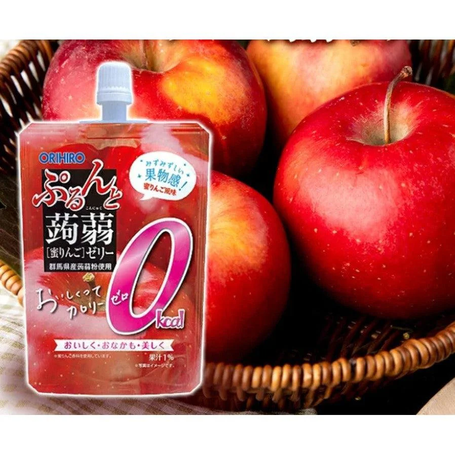 Orihiro Drinkable Konjac Jelly Calorie Free Diet Supplement Apple Flavor 130g - Image 2