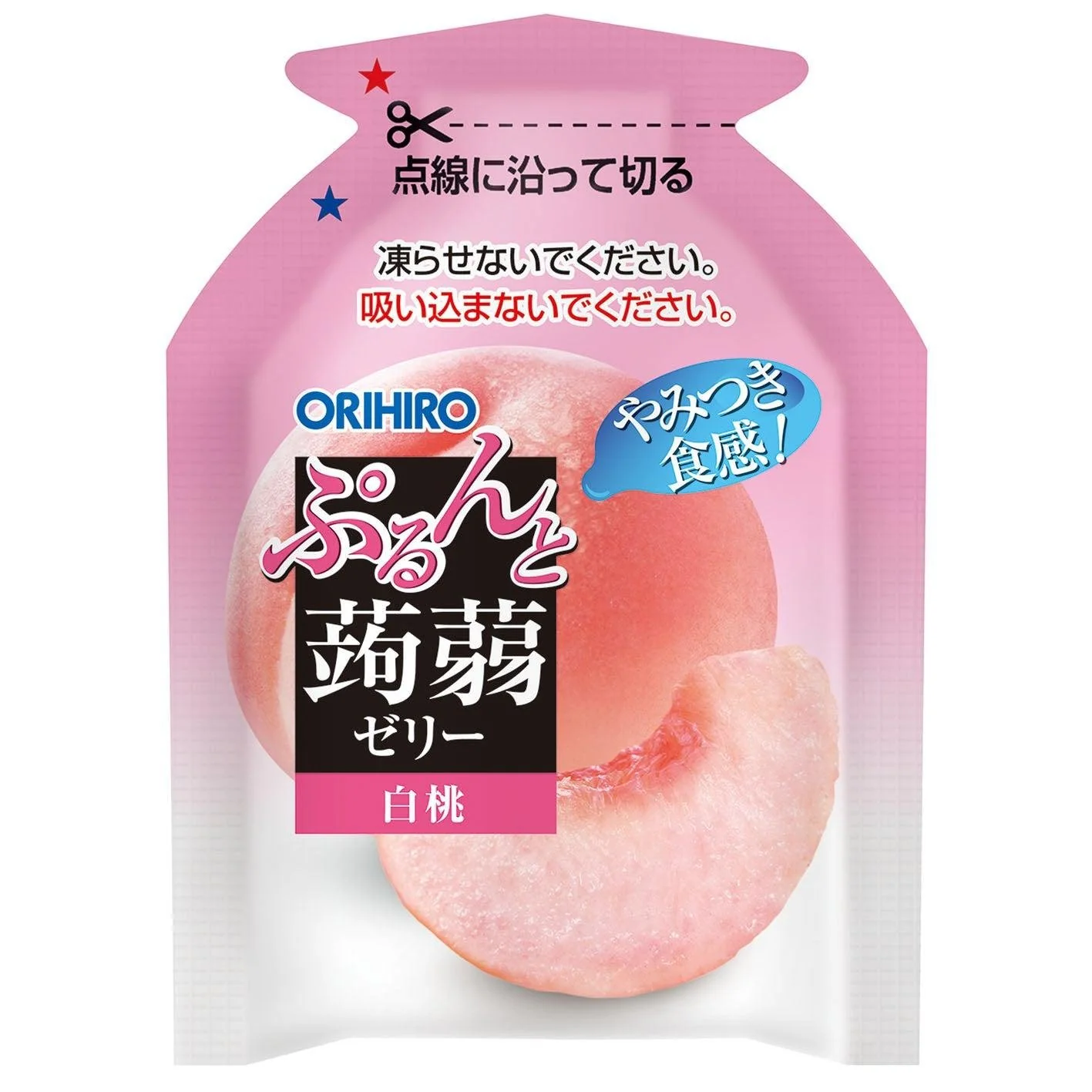 Orihiro Konjac Jelly Snack Peach Flavor 120g (Pack of 6) - Image 2
