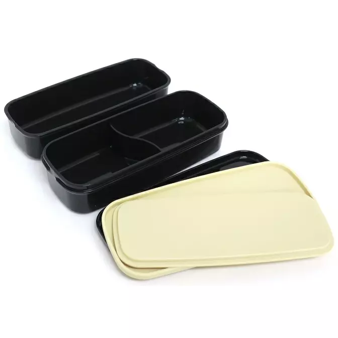 OSK 2-Tier Stain Resistant Bento Lunch Box With Matching Bag 640ml - Image 4