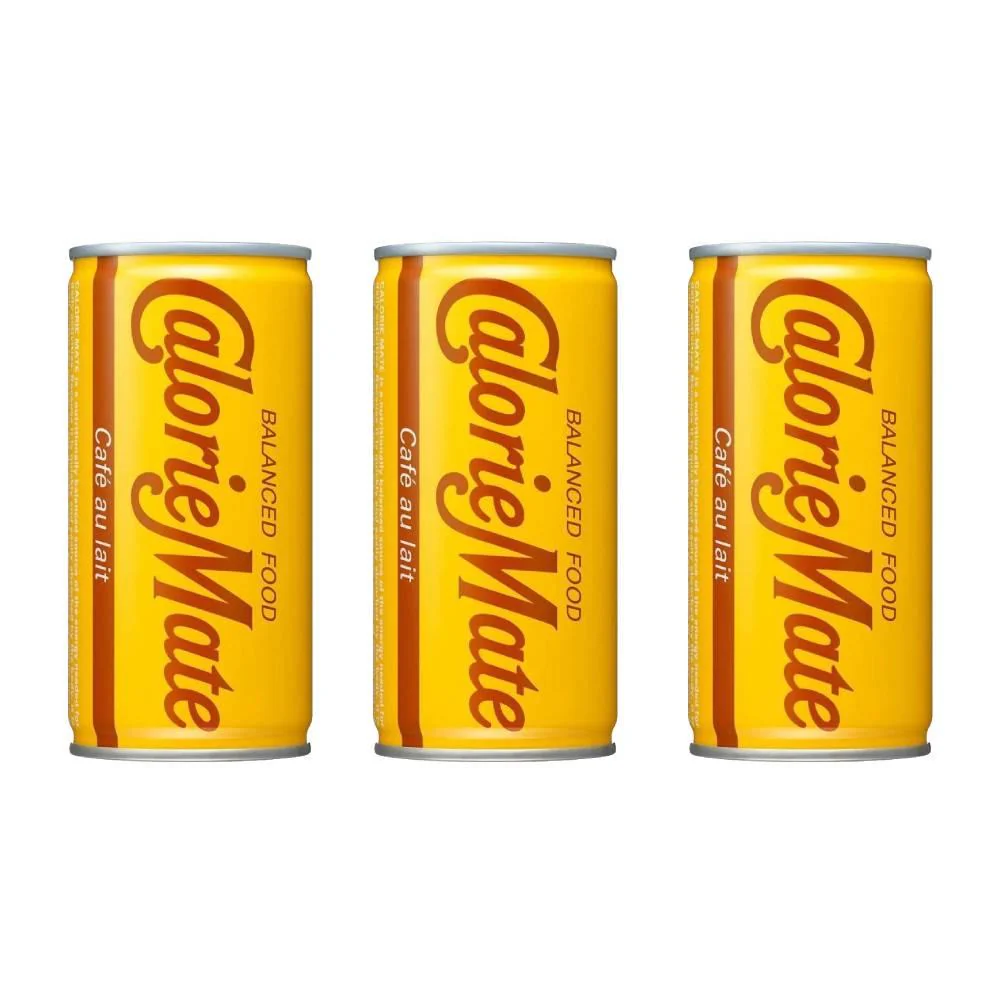 Calorie Mate Drink Cafe au Lait Coffee Milk 200ml (Pack of 3) - Image 2