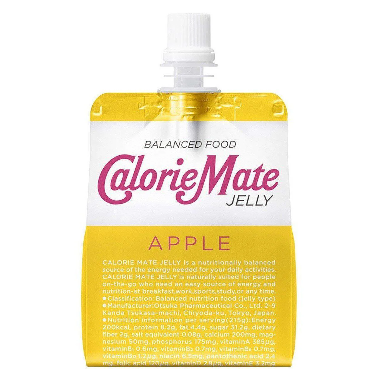 Calorie Mate Jelly Balanced Food Apple 215g x 6 Units - Image 3