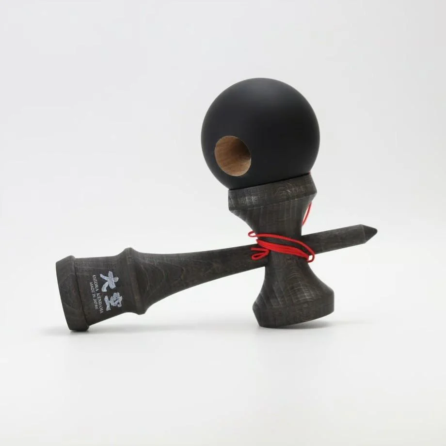Ozora Kendama Handmade JKA Certified Cup-And-Ball Toy All Black - Image 2
