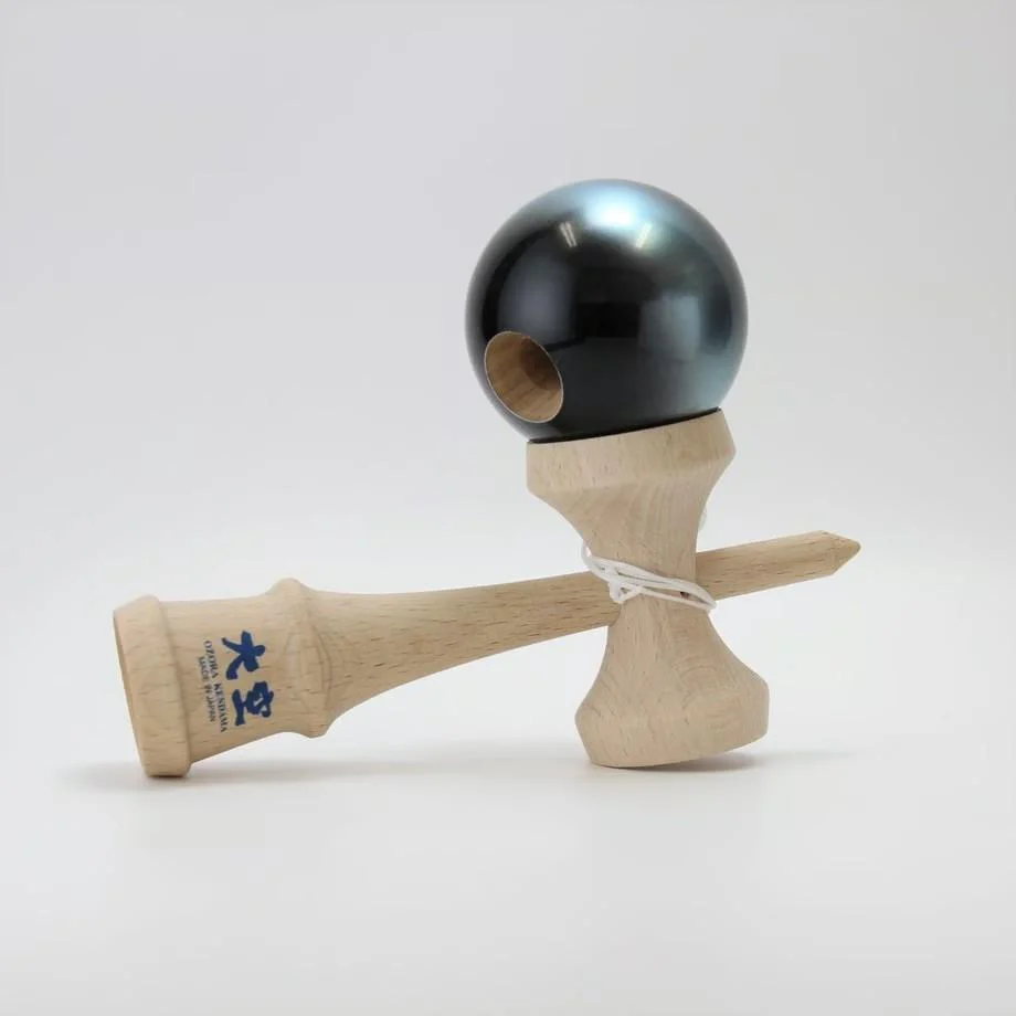 Ozora Kendama Handmade JKA Certified Cup-And-Ball Toy Galaxy Blue - Image 2