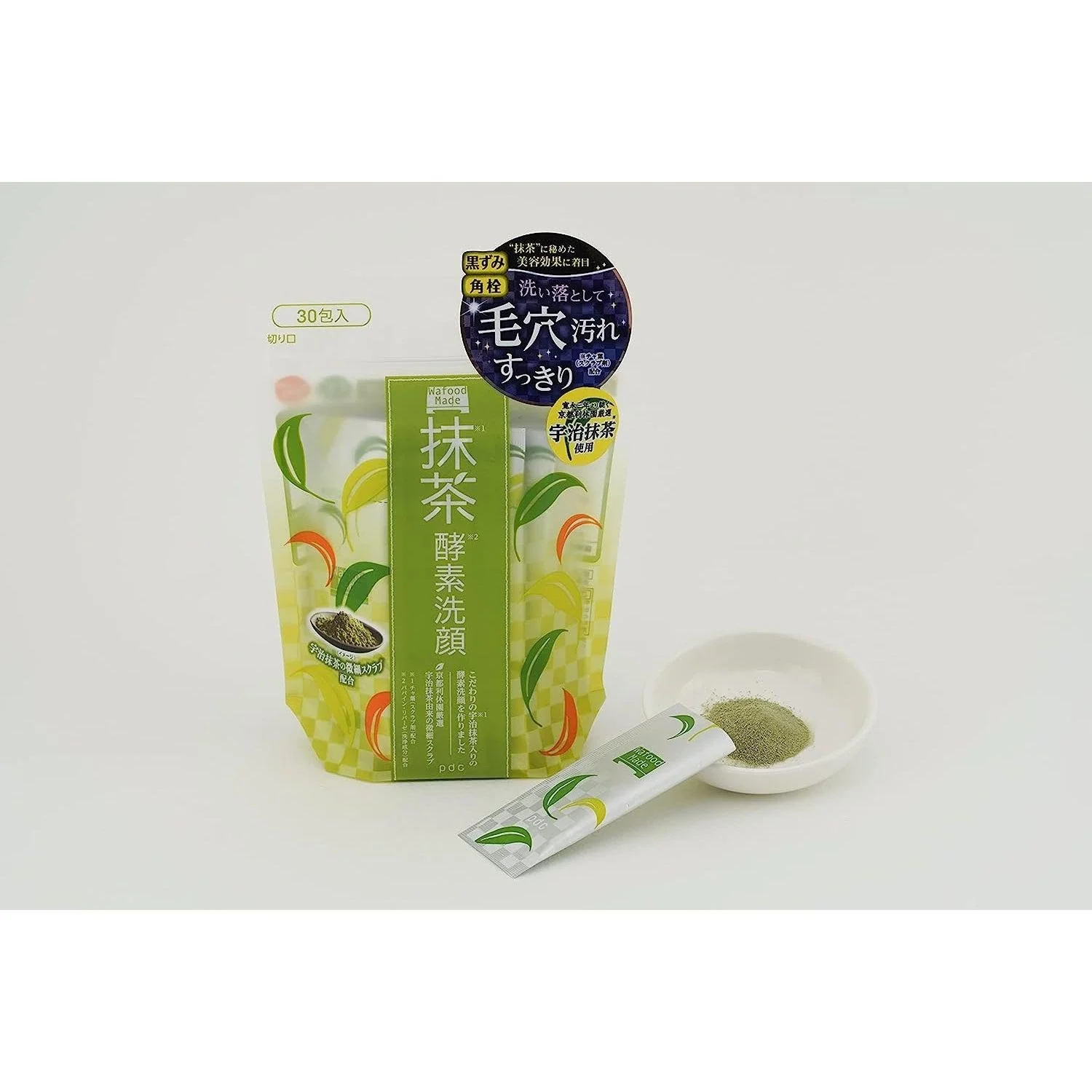pdc Wafood Made Uji Matcha Enzyme Face Wash 30 Packets - Image 2
