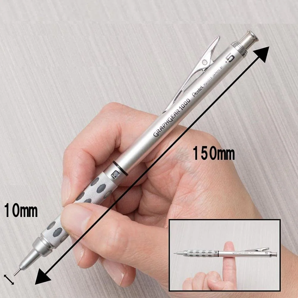 Pentel GraphGear 1000 Mechanical Pencil Comfortable & Ergonomic - Image 3