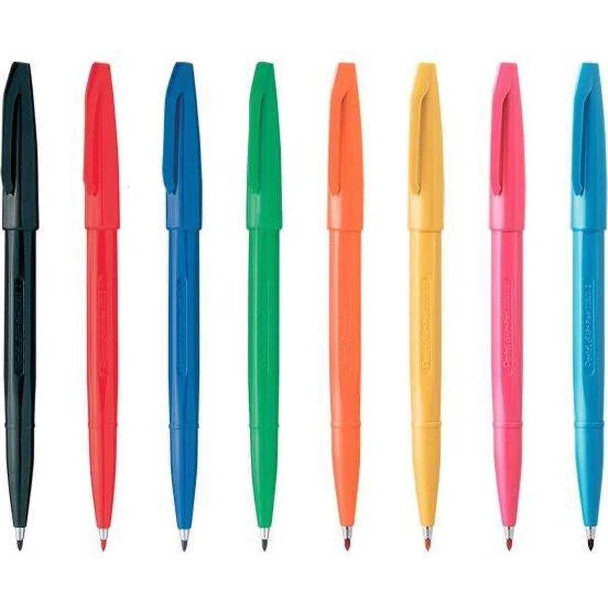 Pentel Sign Pen Marker Set Fiber-Tipped 0.8mm Line S520-8 8 Colors - Image 2
