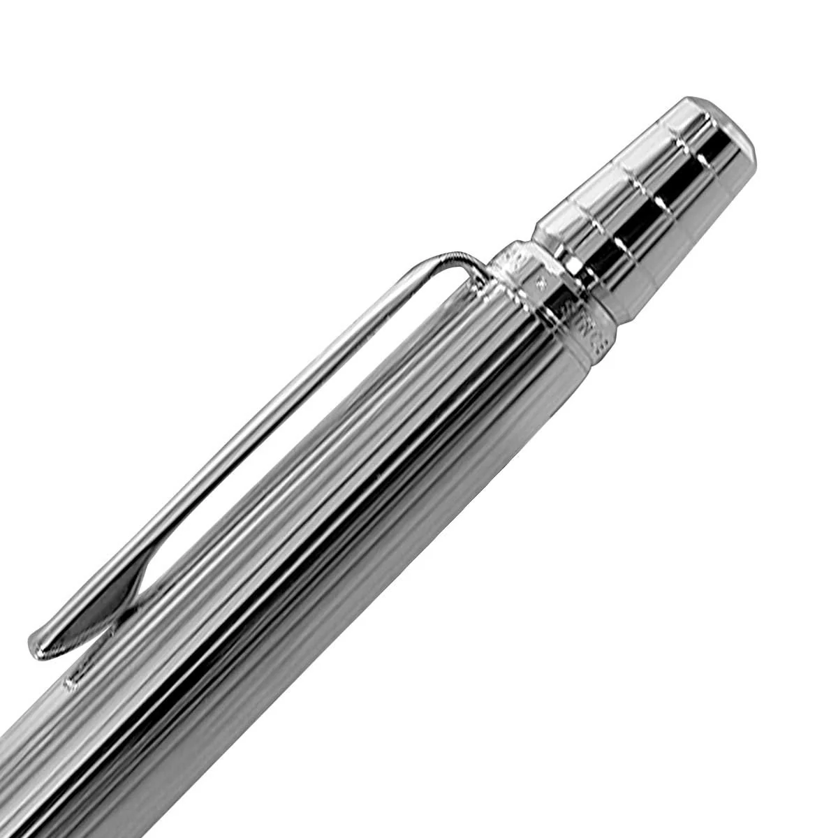 Pilot Raiz Premium Fine Writing Ballpoint Pen Silver Stripe 0.7mm - Image 4
