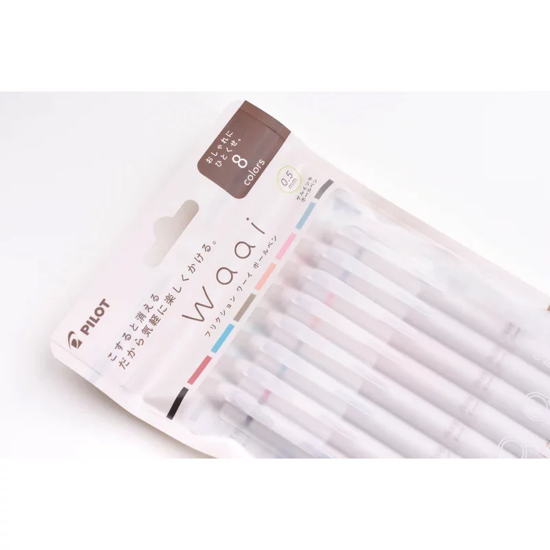 Pilot Waai Frixion Erasable Gel Ink Ballpoint Pen 8 Color Set - Image 4