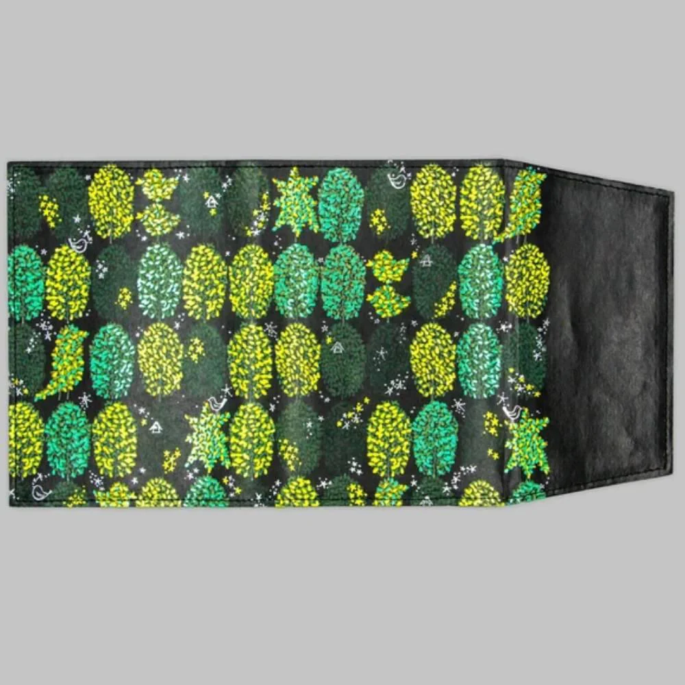 Reusable Book Cover Foil Stamped Original Green Trees Design - Image 4